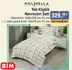 MOLİNELLA TEK KİŞİLİK NEVRESİM SETİ